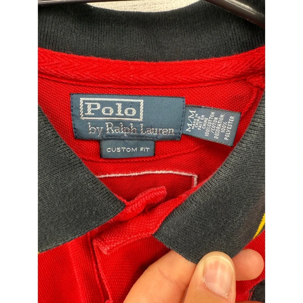 Polo Ralph‎ Lauren Spain Country Embroidered Polo Shirt Mens Medium